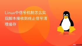 Linux中信号机制怎么实现脚本接收到终止信号清理缓存