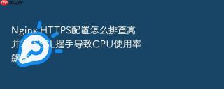 nginx https配置怎么排查高并发下ssl握手导致cpu使用率飙高