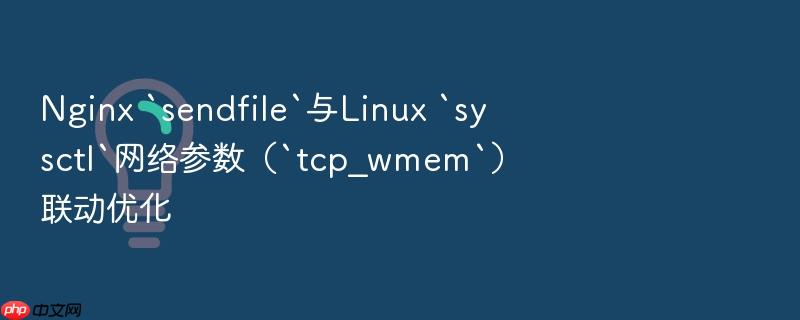 nginx `sendfile`与linux `sysctl`网络参数（`tcp_wmem`）联动优化