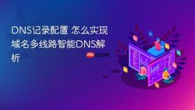 dns记录配置 怎么实现域名多线路智能dns解析
