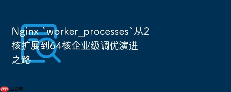 nginx `worker_processes`从2核扩展到64核企业级调优演进之路