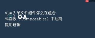vue 3 单文件组件怎么在组合式函数(composables)中抽离复用逻辑