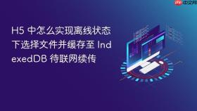 h5 中怎么实现离线状态下选择文件并缓存至 indexeddb 待联网续传