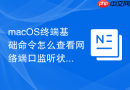 macOS终端基础命令怎么查看网络端口监听状态