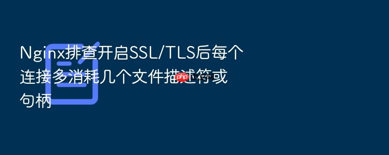 nginx排查开启ssl/tls后每个连接多消耗几个文件描述符或句柄