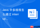 java 中多线程怎么通过 interrupt 方法安全地中断执行