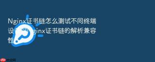 Nginx证书链怎么测试不同终端设备对Nginx证书链的解析兼容性