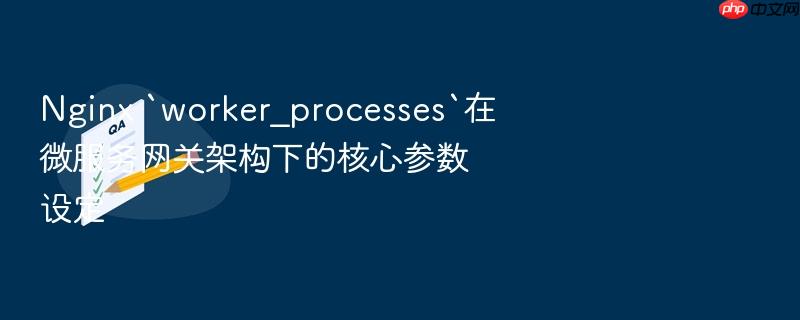 nginx `worker_processes`在微服务网关架构下的核心参数设定