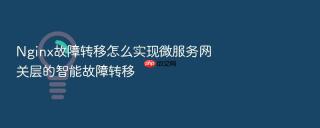 nginx故障转移怎么实现微服务网关层的智能故障转移