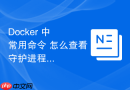 Docker 中 常用命令 怎么查看守护进程运行状态信息