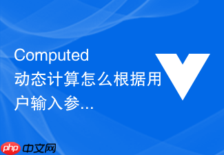 computed 动态计算怎么根据用户输入参数在 computed 内部进行高效的动态过滤