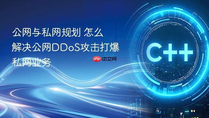 公网与私网规划 怎么解决公网ddos攻击打爆私网业务