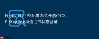 nginx https配置怎么开启ocsp stapling加速证书状态验证