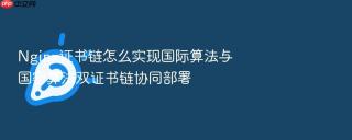 nginx证书链怎么实现国际算法与国密算法双证书链协同部署