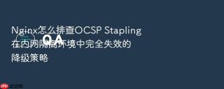 nginx怎么排查ocsp stapling在内网隔离环境中完全失效的降级策略