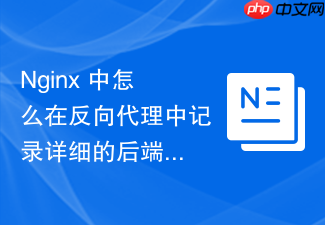 nginx 中怎么在反向代理中记录详细的后端代理耗时日志字段