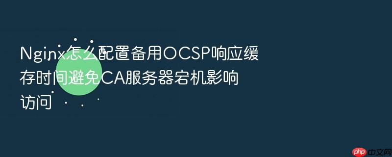 nginx怎么配置备用ocsp响应缓存时间避免ca服务器宕机影响访问