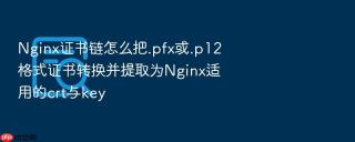 nginx证书链怎么把.pfx或.p12格式证书转换并提取为nginx适用的crt与key