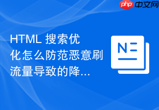 html 搜索优化怎么防范恶意刷流量导致的降权风险