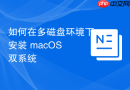 如何在多磁盘环境下安装 macos 双系统