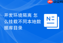 开发环境隔离 怎么挂载不同本地数据库目录