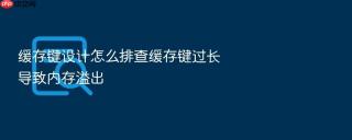 缓存键设计怎么排查缓存键过长导致内存溢出