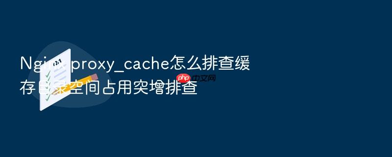 nginx proxy_cache怎么排查缓存目录空间占用突增排查
