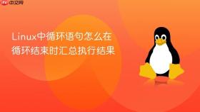 linux中循环语句怎么在循环结束时汇总执行结果