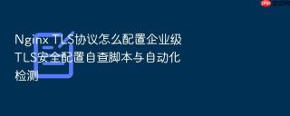 Nginx TLS协议怎么配置企业级TLS安全配置自查脚本与自动化检测