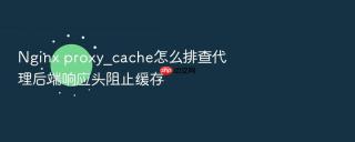 Nginx proxy_cache怎么排查代理后端响应头阻止缓存