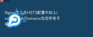 nginx怎么在hsts配置中加上includesubdomains包含所有子域名