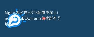 Nginx怎么在HSTS配置中加上includeSubDomains包含所有子域名