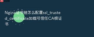 Nginx证书链怎么配置ssl_trusted_certificate加载可信任CA根证书