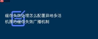 缓存失效处理怎么配置异地多活机房的缓存失效广播机制