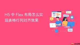 H5 中 Flex 布局怎么实现表格行列对齐效果
