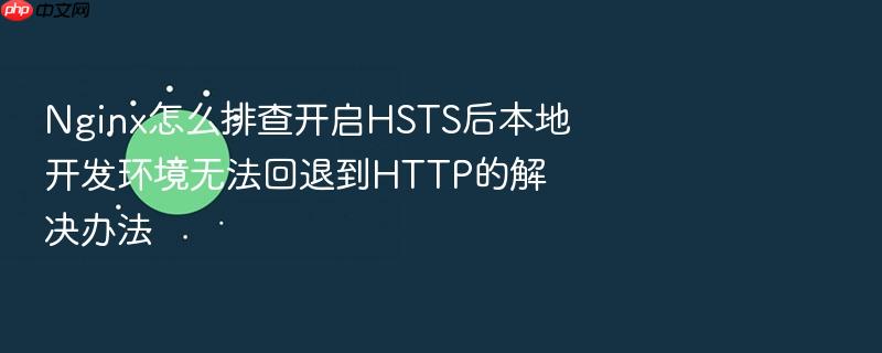 nginx怎么排查开启hsts后本地开发环境无法回退到http的解决办法