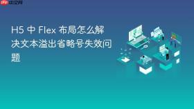 H5 中 Flex 布局怎么解决文本溢出省略号失效问题