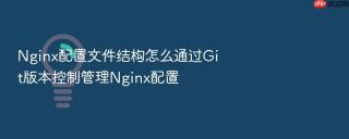 Nginx配置文件结构怎么通过Git版本控制管理Nginx配置