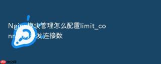 Nginx模块管理怎么配置limit_conn限制并发连接数