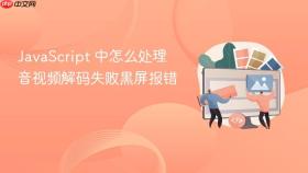 javascript 中怎么处理音视频解码失败黒屏报错