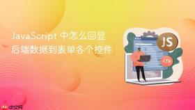 javascript 中怎么回显后端数据到表单各个控件