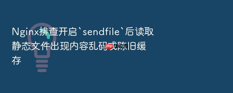nginx排查开启`sendfile`后读取静态文件出现内容乱码或陈旧缓存