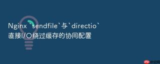 nginx `sendfile`与`directio`直接i/o绕过缓存的协同配置