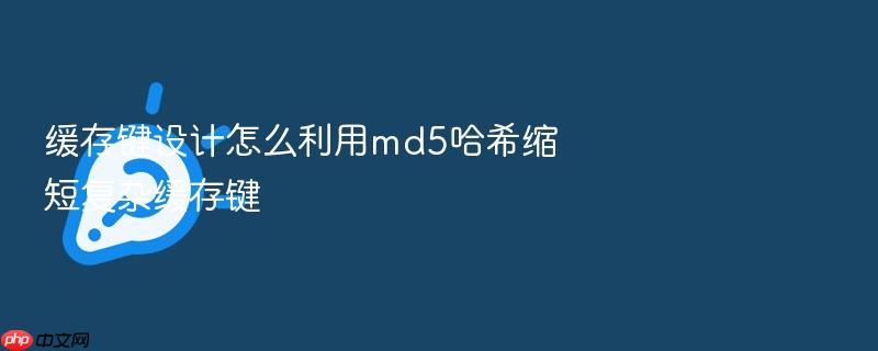 缓存键设计怎么利用md5哈希缩短复杂缓存键