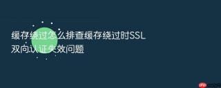 缓存绕过怎么排查缓存绕过时ssl双向认证失效问题
