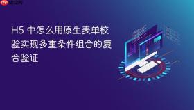 H5 中怎么用原生表单校验实现多重条件组合的复合验证