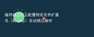 缓存绕过怎么配置特定文件扩展名(如.php)自动绕过缓存