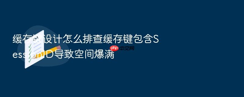 缓存键设计怎么排查缓存键包含sessionid导致空间爆满
