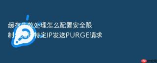 缓存失效处理怎么配置安全限制仅允许特定ip发送purge请求