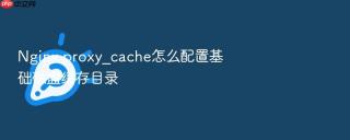 Nginx proxy_cache怎么配置基础磁盘缓存目录